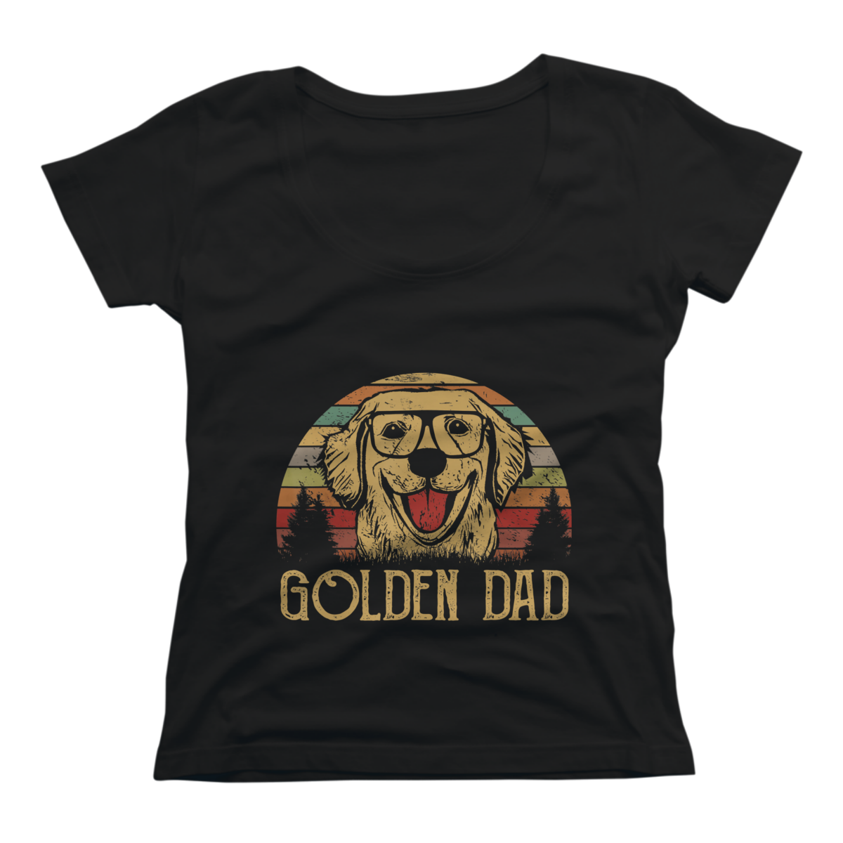 golden retriever dad shirt